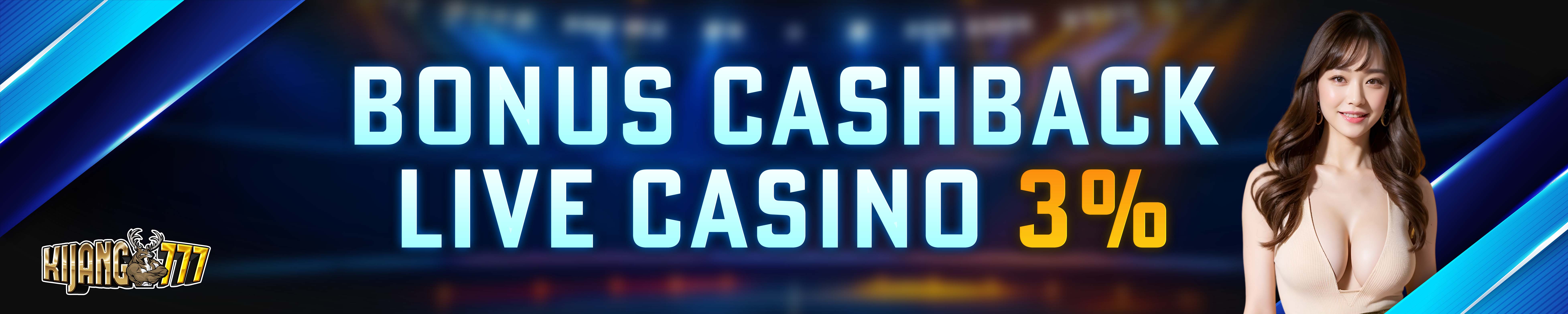 BONUS CASHBACK CASINO 3%